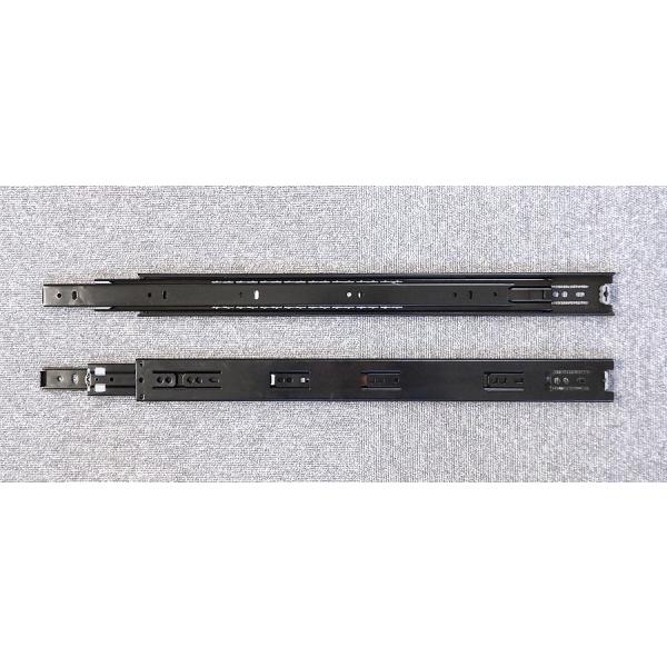 HAFELE スライドレール 3段引き FL35 500mm 黒色クロメート処理 ※1セット(2本)単位での販売です。 ☆☆ハーフェレ ボールベアリングレール☆☆