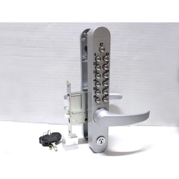 長沢製作所 キーレックス 800シリーズ22823M AS仕上 扉厚30〜45mm 鍵付