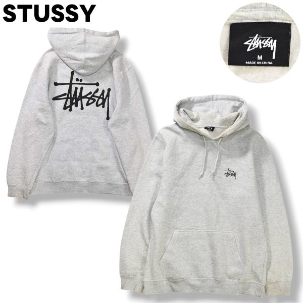 レアカラー★stussy ショーンフォント パーカー フード刺繍 カーキ M〜L レアカラー☆stussy ショーンフォント パーカー フード刺繍 カーキ M〜L