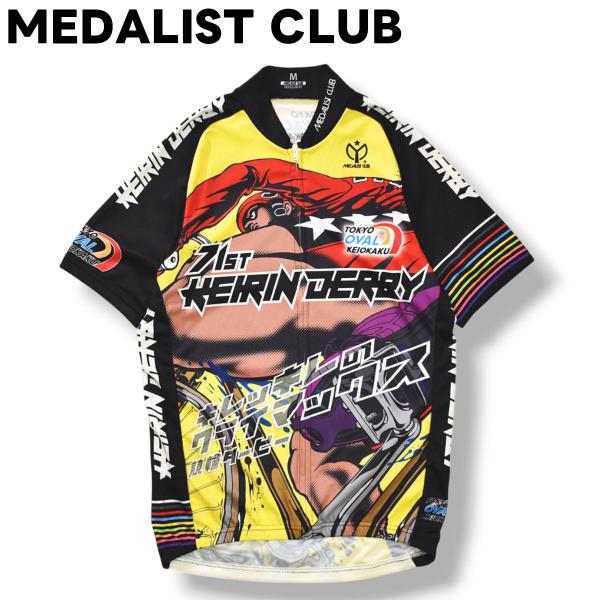 メダリスト クラブ MEDALIST CLUB 第71回 日本選手権 競輪 ダービー 東京 オーヴァル 京王閣 半袖 サイクリング シャツ ジャージ M マルチカラー メンズ