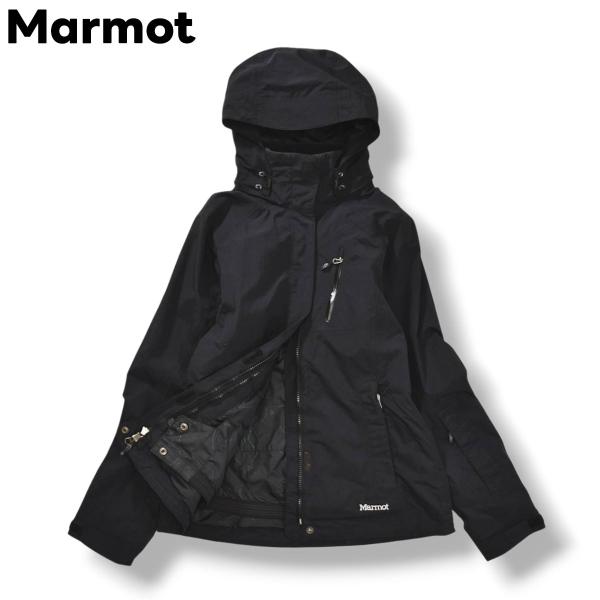 美品♡Marmot マウンテンパーカー ブラック XL Marmot（マーモット） メンブレイン MemBrain ハードシェル マウンテン
