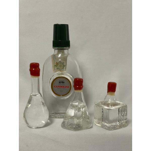 古酒 未開栓 グラッパ ミニボトル 4本セット☆ボッテガ 30ml 38% 3本☆カンドリーニ 100ml 40% 1本BOTTEGA CANDOLINI GRAPPA
