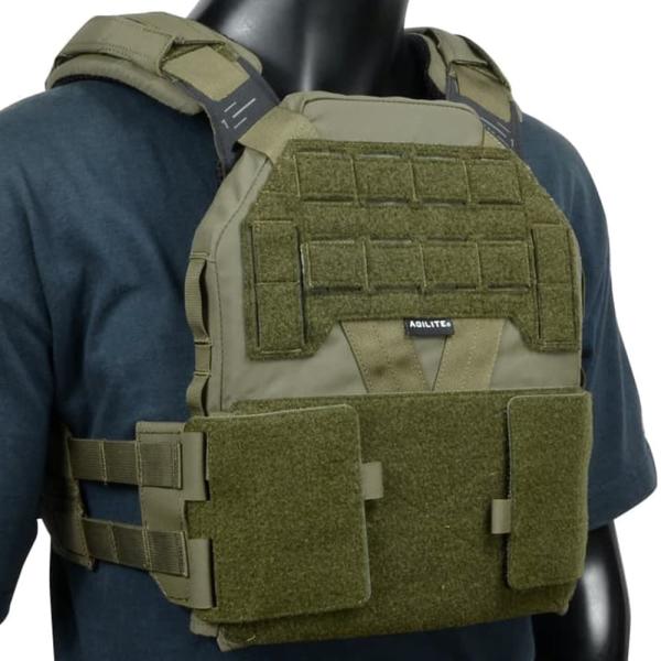 【新品・実物】 AGILITE (アジライト) プレキャリ用ポーチ　タンカラー AGILITE 薄型プレートキャリア K-ZERO イスラエル [ レンジャー