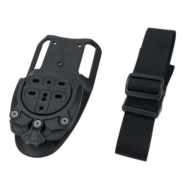 WoSporT ベルトプラットフォーム Tek-Mount DUTYドロップ ストラップ付き GB-ACC-22 [ ブラック ]