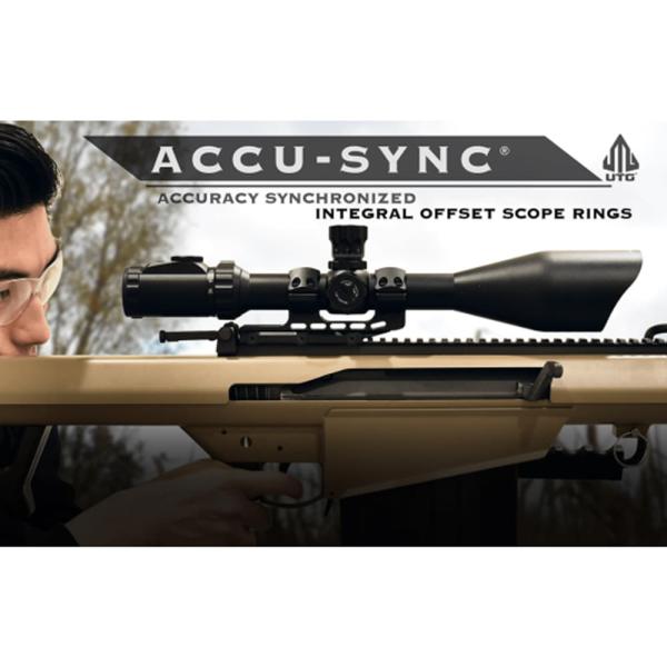LEAPERS UTG スコープマウント ACCU-SYNC 一体型マウント 30mmチューブ径対応 オフセット  [ 34mm ]