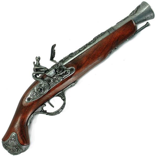 レプリカ銃 装飾銃 将軍モデルガン 13511P 中古現状品　0129-013 DENIX モデルガン 古式銃 ブランダーバス フリントロック 1219/G
