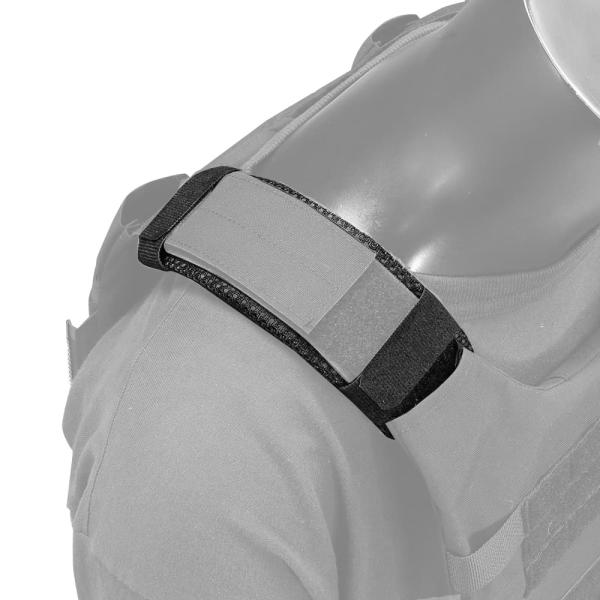 REPSGEAR ショルダーパッド 2枚セット 軽量 メッシュ生地 [ ブラック ] レプズギア 肩パッド 負担軽減 左右セット