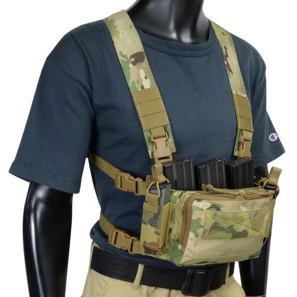 迷彩 チェストリグ　3連インサート3つ付きChase Tactical repmartjp_ptvt03mc