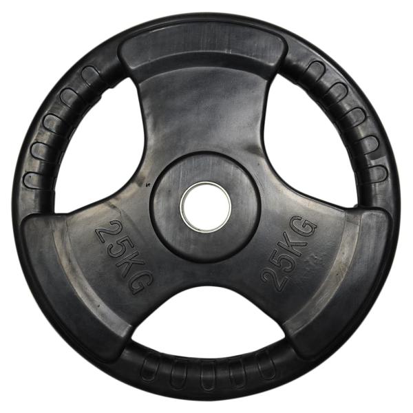 ★新品・送料無料★バーベルプレート計50kgセット(25kg×2枚) 28mm バーベルプレート Φ50mm トレーニング器具 ラバー加工 1枚販売 [ 25kg