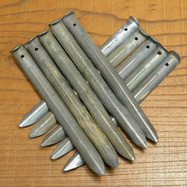 オランダ軍放出品 テント用ペグ 21cm 10本セット [ 難あり ] ポール