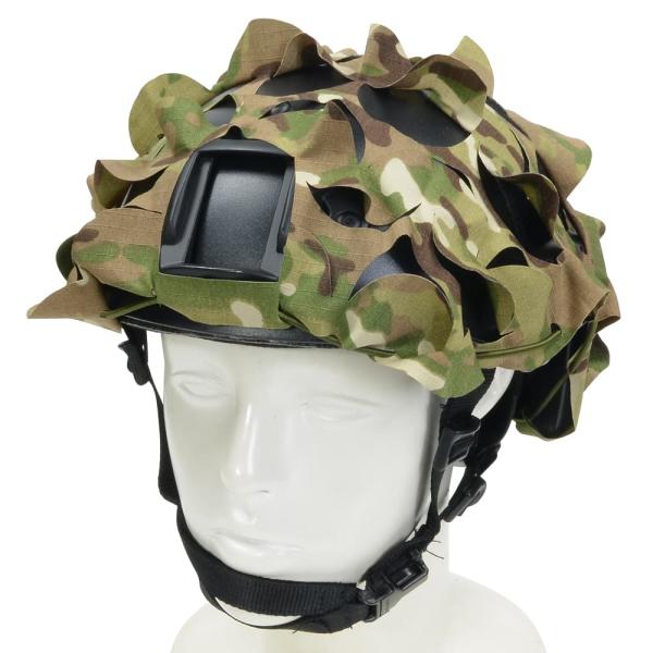 マルチカム迷彩　ヘルメットカバーLサイズ & ヘルメット・ブラケット 2点セット repmartjp_ra17367