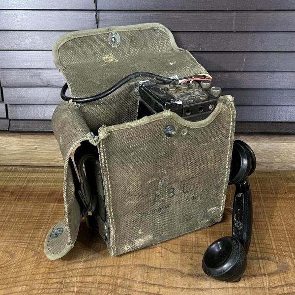 ベトナム戦争 USMC野戦電話 ジェネレータ 米軍放出品 野戦電話 EE-8 フィールドフォン [ 可 / キャンバス ] US