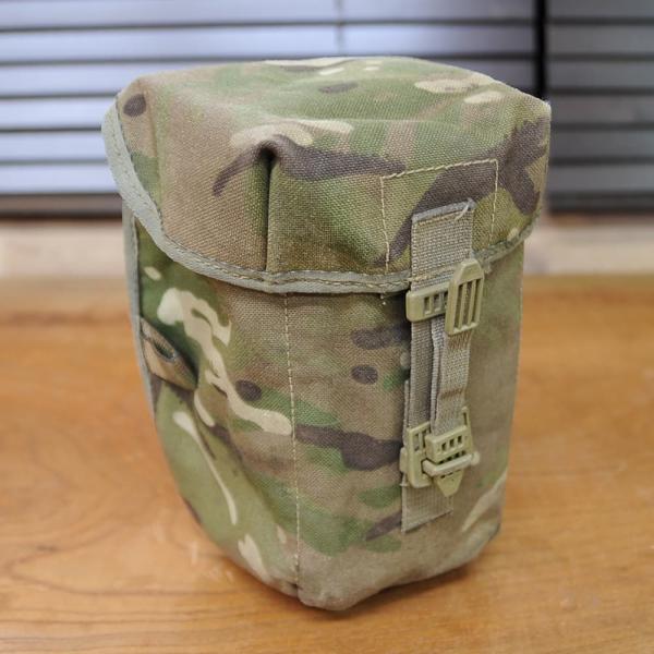 イギリス軍放出品 ボトルポーチ PLCE装備 MTP迷彩 [ 難あり ] 英軍