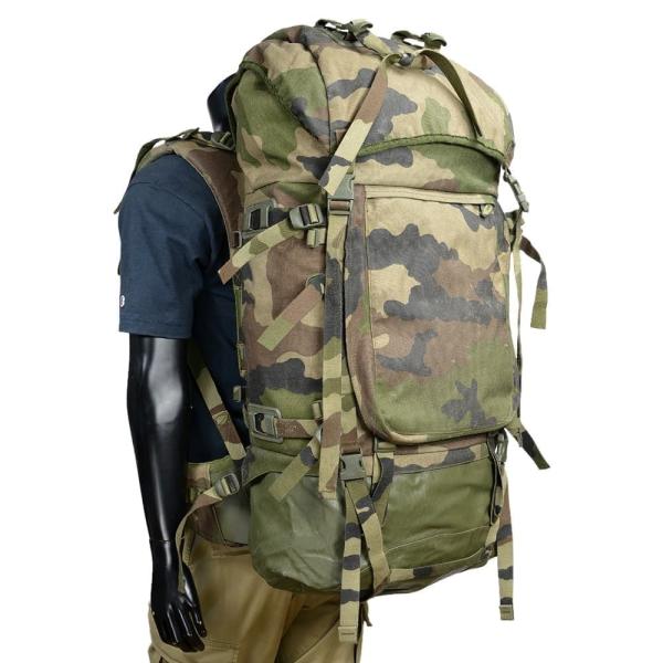 フランス軍放出品 F-2バックパック 90L CCE迷彩 [ 迷彩-ボトム