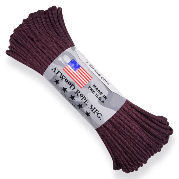 ATWOOD ROPE 550パラコード タイプ3 マルーン [ 30m ] アトウッドロープ ARM Maroon えんじ色