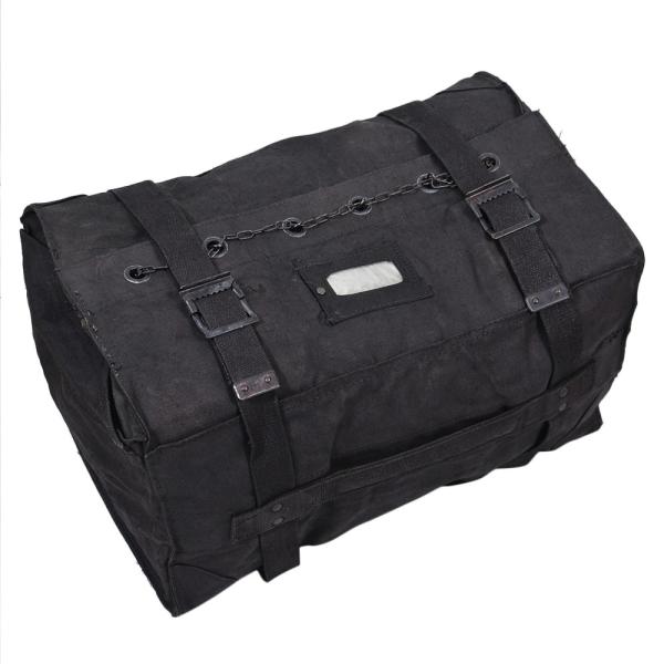 イタリア軍放出品 チェーン付 パラシュートバッグ 59L [ ブラック / 難