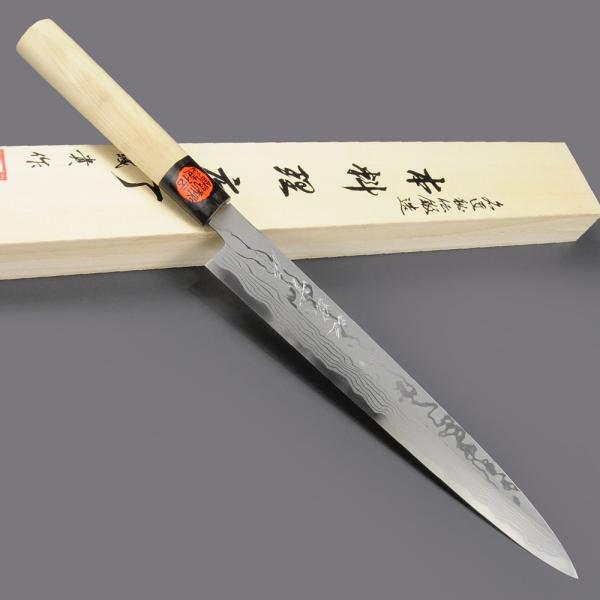 田中野夫　柳刃包丁　青鋼　杉光　尺一（36㎝） 田中野夫様専用 柳刃包丁 青鋼 杉光 尺一（36㎝） - メルカリ