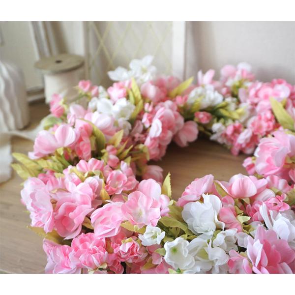 二色の桜リース Lサイズ 直径約40cm 造花 アートフラワーリース アーティフィ シャルフラワー さくら サクラ 玄関 送料無料 北海道 沖縄 一部地域を除く Buyee Buyee 日本の通販商品 オークションの代理入札 代理購入