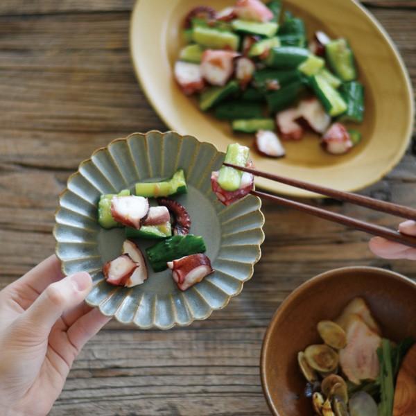 小皿 豆皿 取り皿 陶器 日本製 赤土 バルバリ ココガモプレート 11.3ｃｍ
