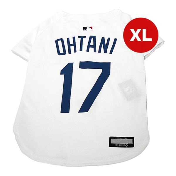 MLB公認 ロサンゼルス ドジャース 大谷翔平選手モデル ジャージ ホワイト XL ファンタジーワールド ▼w ペット グッズ 犬 ドッグ 野球 SHO-4006W-XL