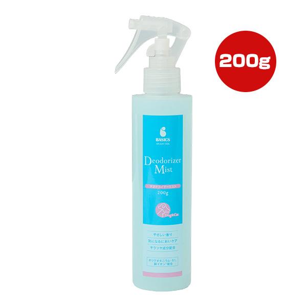 BASICS アフロートドッグ デオドライザーミスト 200g QIX ▼g ペット グッズ 犬 ドッグ 猫 キャット 体臭 消臭 銅イオン 国産 AFLOAT DOG