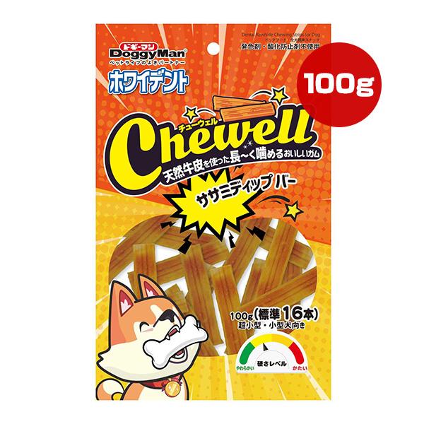 ホワイデント チューウェル ササミディップ バー 100g[標準16本