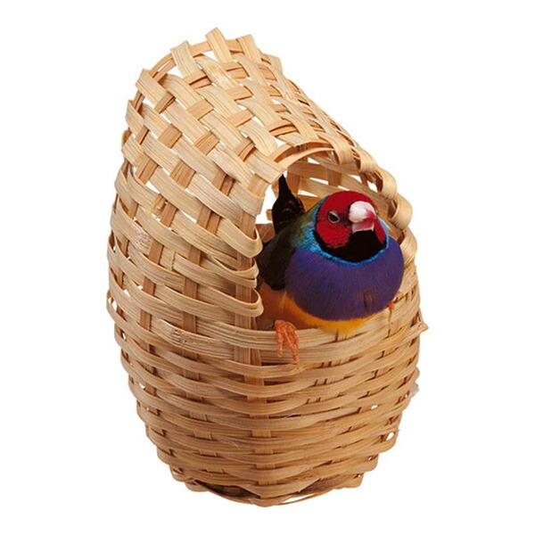 イタリアferplast社製。小鳥の巣。いろいろなタイプの鳥かごに取り付け可能。●サイズ幅70×高さ105×奥行90mm●重量約21g●原産国ウクライナ※イタリアferplast社の仕様変更により、本体の色やパーツの形状など写真と異なる場合...