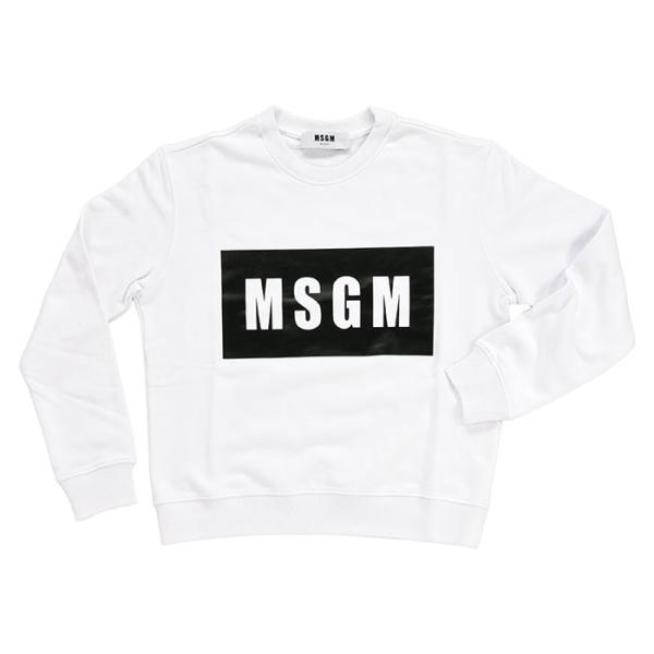 MSGM ホワイトトレーナー MSGM（エムエスジーエム） 【クーポン】【アウトレット】MSGM