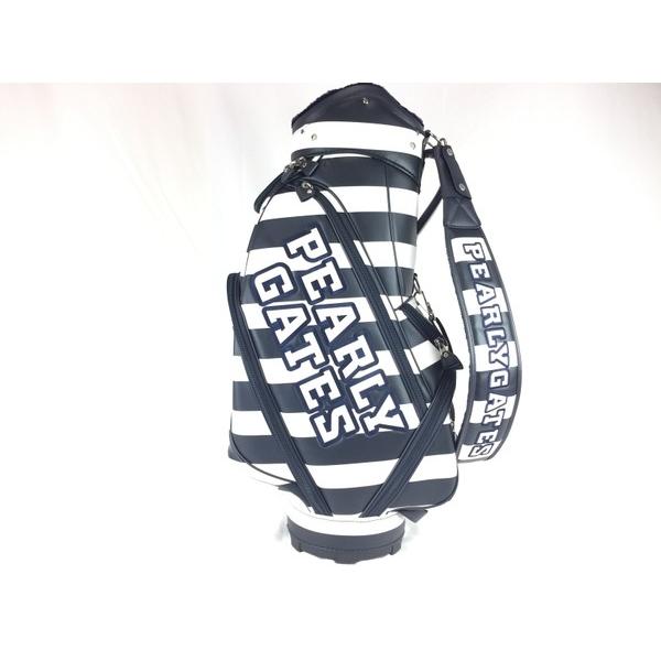 美品 中古 美品 中古 Pearly Gates パーリーゲイツ ボーダー キャディバッグ 053 ホワイト ネイビー T Buyee Buyee 日本の通販商品 オークションの代理入札 代理購入