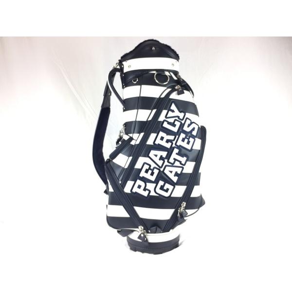 美品 中古 美品 中古 Pearly Gates パーリーゲイツ ボーダー キャディバッグ 053 ホワイト ネイビー T Buyee Buyee 日本の通販商品 オークションの代理入札 代理購入