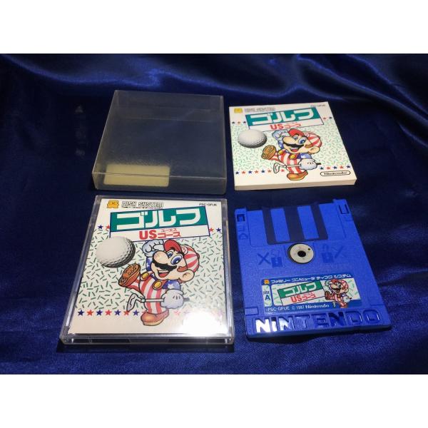 ファミリーコンピューター　ディスクカード　「ゴルフ」　ソフトなし 中古A☆ゴルフ USコース☆ディスクシステムソフト : レトロゲーム屋