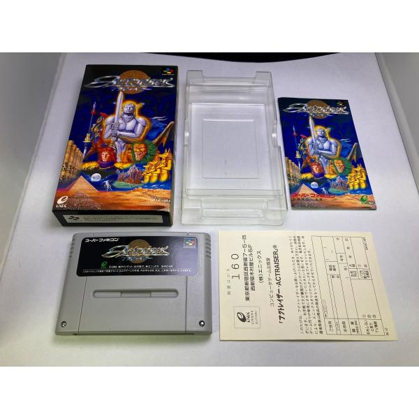 SFCソフト「アクトレイザー」中古動作品の出品です。 中古A☆アクトレイザー☆スーパーファミコンソフト : レトロゲーム屋