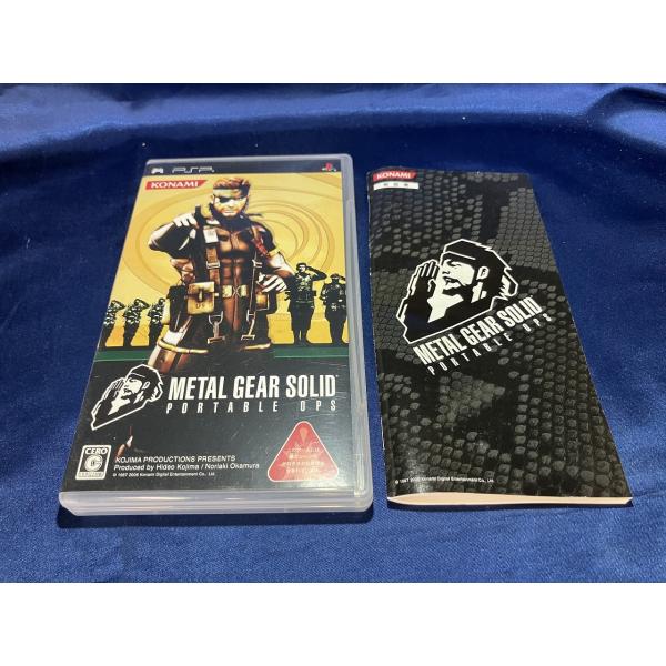 中古A★メタルギアソリッド ポータブルOPS★PSPソフト