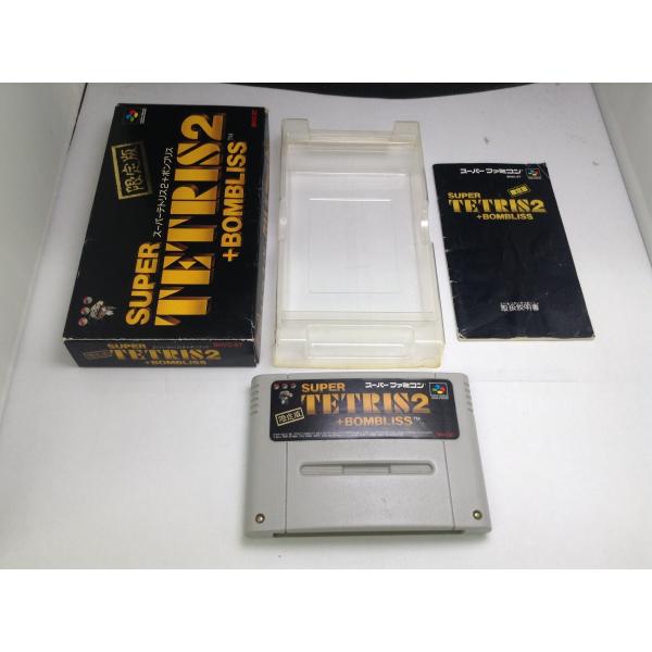 中古AB☆スーパーテトリス2+ボンプリス 限定版☆スーパーファミコン