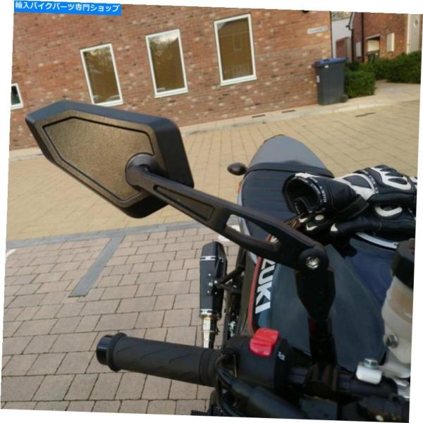 Mirror 鈴木DRZ400SM SV650X SFV650 SV1000のための黒オートバイの