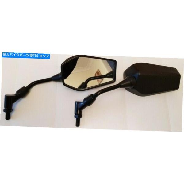 Mirror 川崎ZRX 1200 R ZR1200A4H 2004 CC用カーボンルックミラーペア