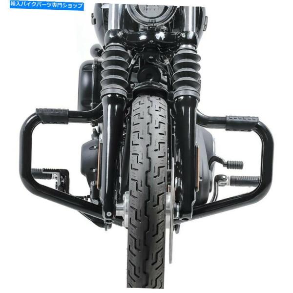 Engine Guard ハーレーソフトストリートボブ18-21ブラック用エンジン 