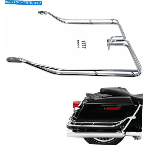 ハーレー　サドルバッグガードレール　クローム クローム・ツインレール・サドルバッグガードキット |ハーレー