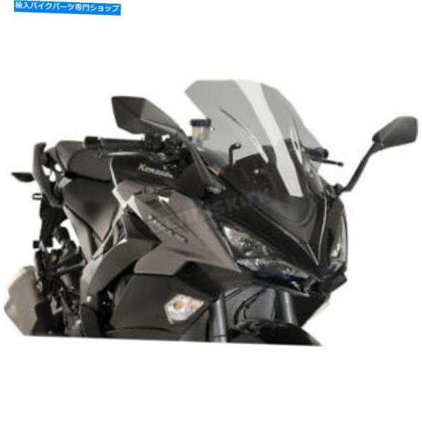 Windshield ピグハイテクパーツライトスモークレースウインドシールド