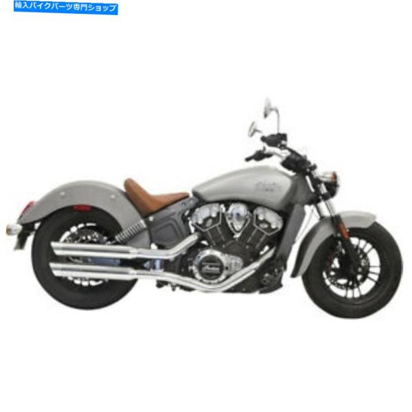 マフラー Bassani Chrome Classic 3インチスリンシャットスリッパシュリットパララー排気インジュプト15-16-オリジナルのタイトルを表示する Bassani