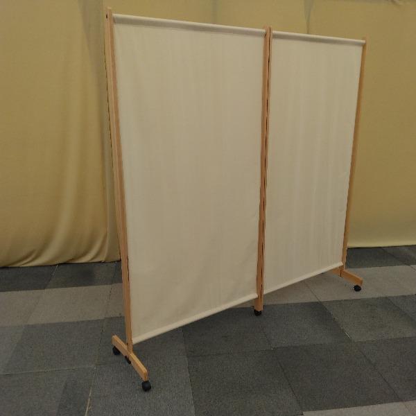 残り２枚｜オフィスパーテーション 1枚5000円【引取限定・現状渡し・橿原文化会館近く】 倉庫引取限定！】中古 可動式 パーテーション 2連 キャスター付き