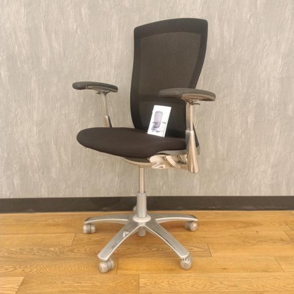 訳アリ 中古 Knoll オフィスチェア 肘あり ブラック デスクチェア チェア イス 椅子 中古