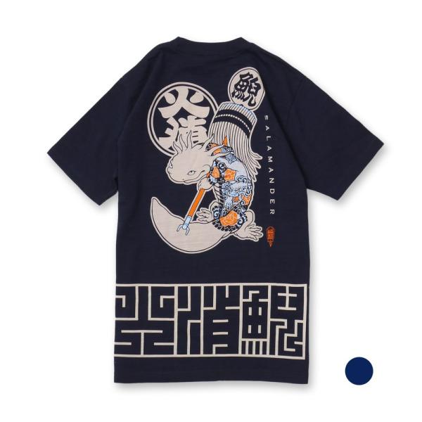 火消之図抜染スラブTシャツ