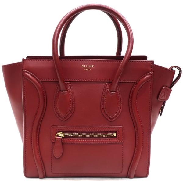 CELINE　ボルドーハンドバッグ　美品 reshine1107_500050117