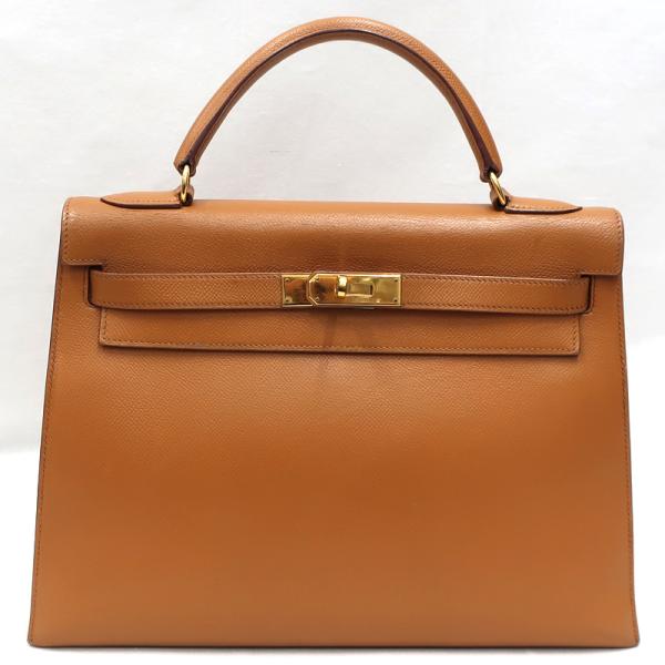 Kelly HERMES／エルメス ケリー32 クシュベル ナチュラル □C刻印