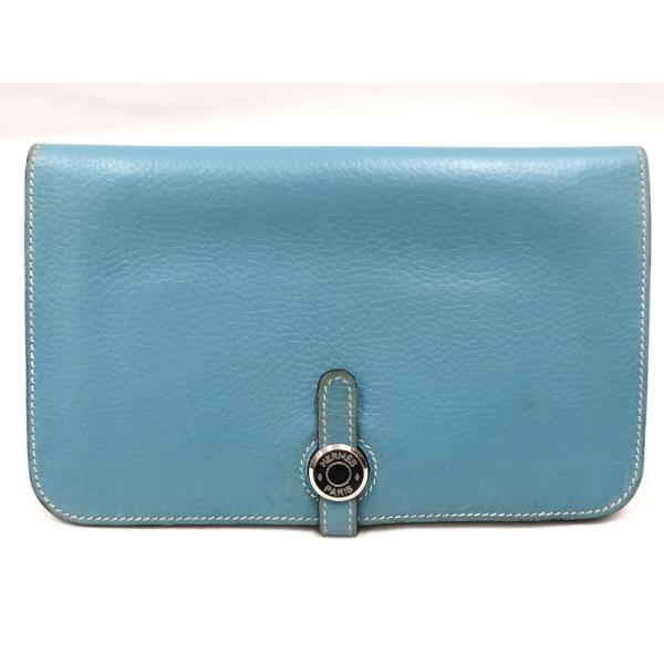 HERMES HERMES／エルメス ドゴンGM トリヨンクレマンス ブルージーン