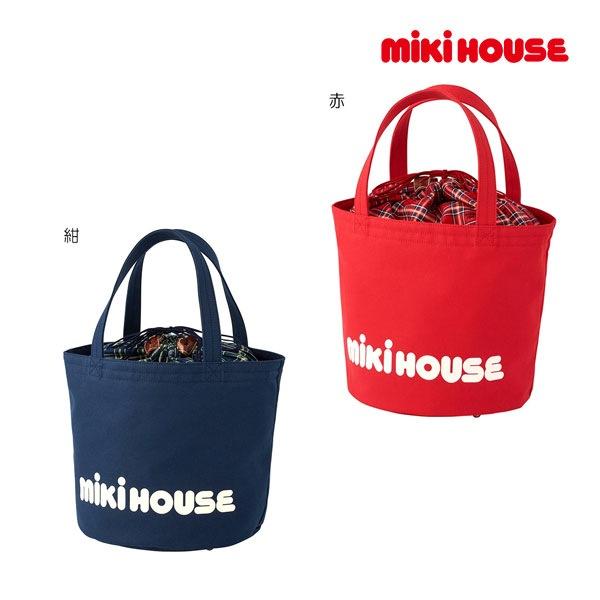 MIKIHOUSE ミキハウス　バケツ　ロゴ　トートバッグ　マザーズバッグ ミキハウス mikihouse バケツ型 ロゴトートバッグ マザーズ