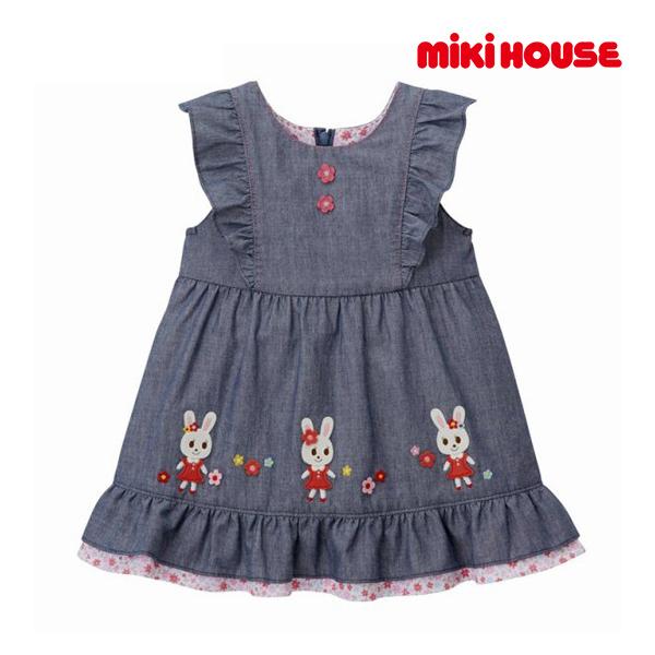 ミキハウス正規販売店 ミキハウス Mikihouse ジャンパースカート 80cm 90cm 100cm 12 1801 384 Forever123 通販 Yahoo ショッピング