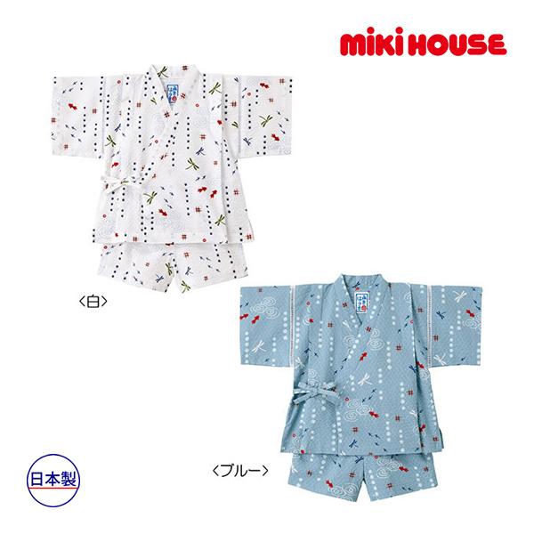 ミキハウス正規販売店 ミキハウス Mikihouse 男の子用 金魚 トンボ和柄の甚平スーツ 140cm 12 7516 844 3 Forever123 通販 Yahoo ショッピング