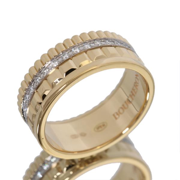 BOUCHERON 極美品 ブシュロン キャトル ラディアント ダイヤ リング YG